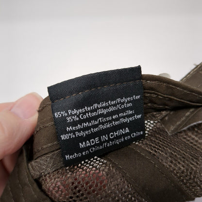 Remount Snapback Trucker Hat Brown OS Adjustable Mesh Back Pacific Headwear