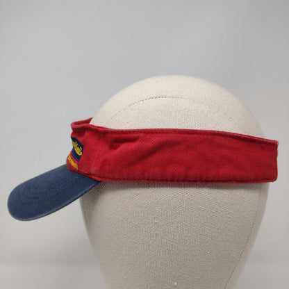 International Economic Summit Strapback Visor Hat Multi OSFA Colorblock