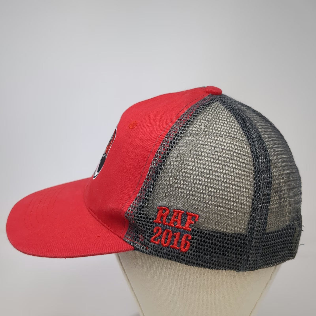 UNLV Rebels NCAA Name Trucker Hat Red One Size Snapback Mesh RAF 2016 Logo