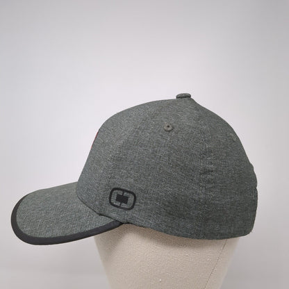 Letter B Strapback Hat Gray One Size Adjustable Embroidered Ogio