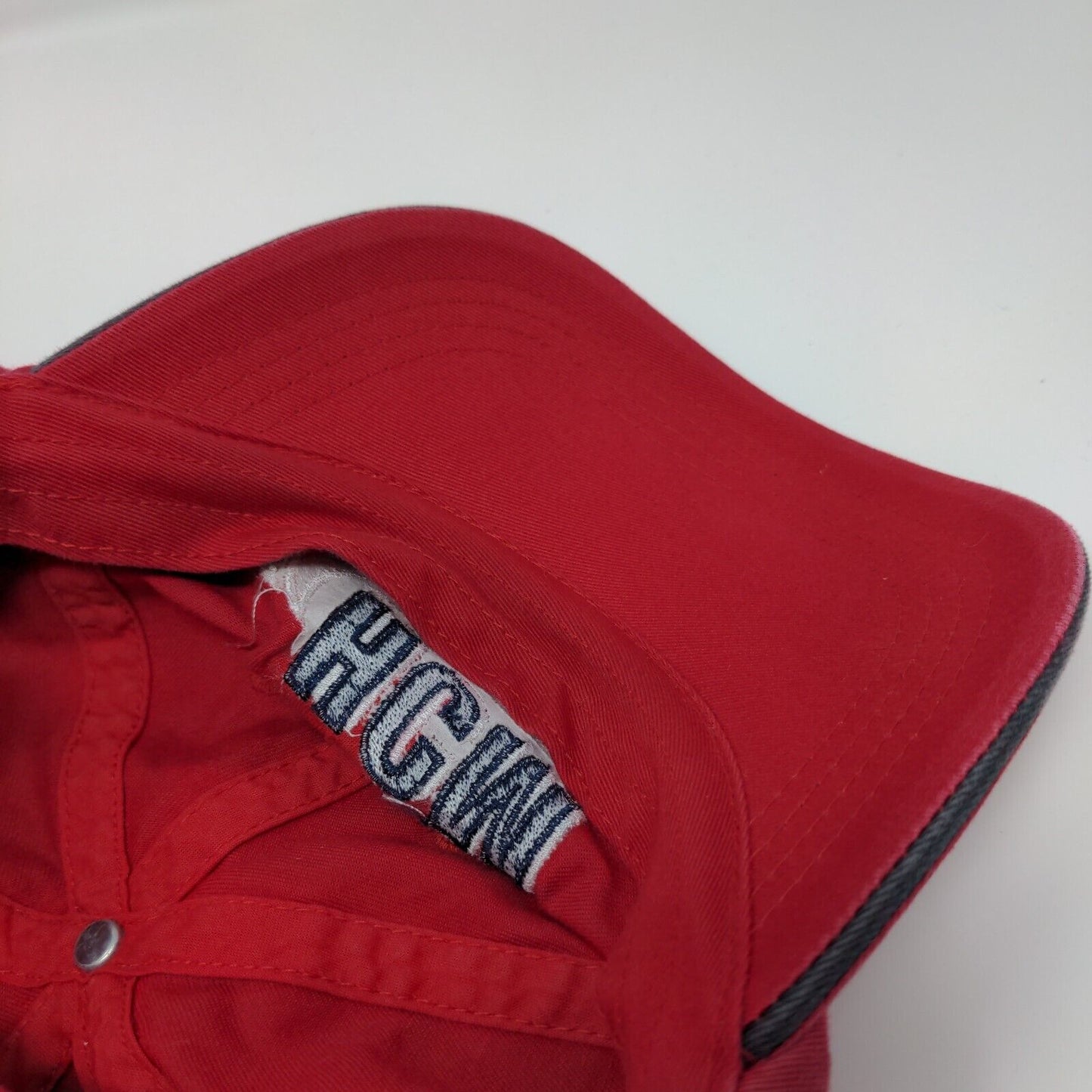 HCM Hells Canyon Marine Strapback Hat Red One Size Embroidered 6 Panel