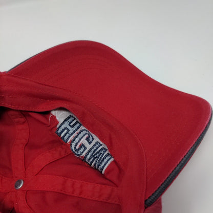 HCM Hells Canyon Marine Strapback Hat Red One Size Embroidered 6 Panel