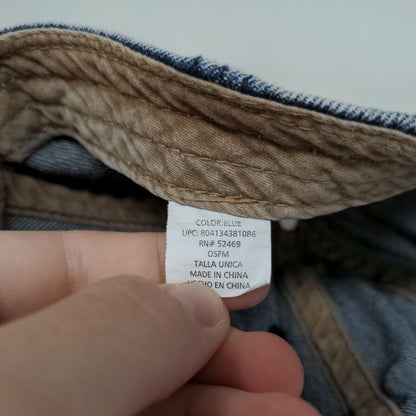 Unbranded Slideback Denim Hat Blue OSFM Adjustable Vent Holes