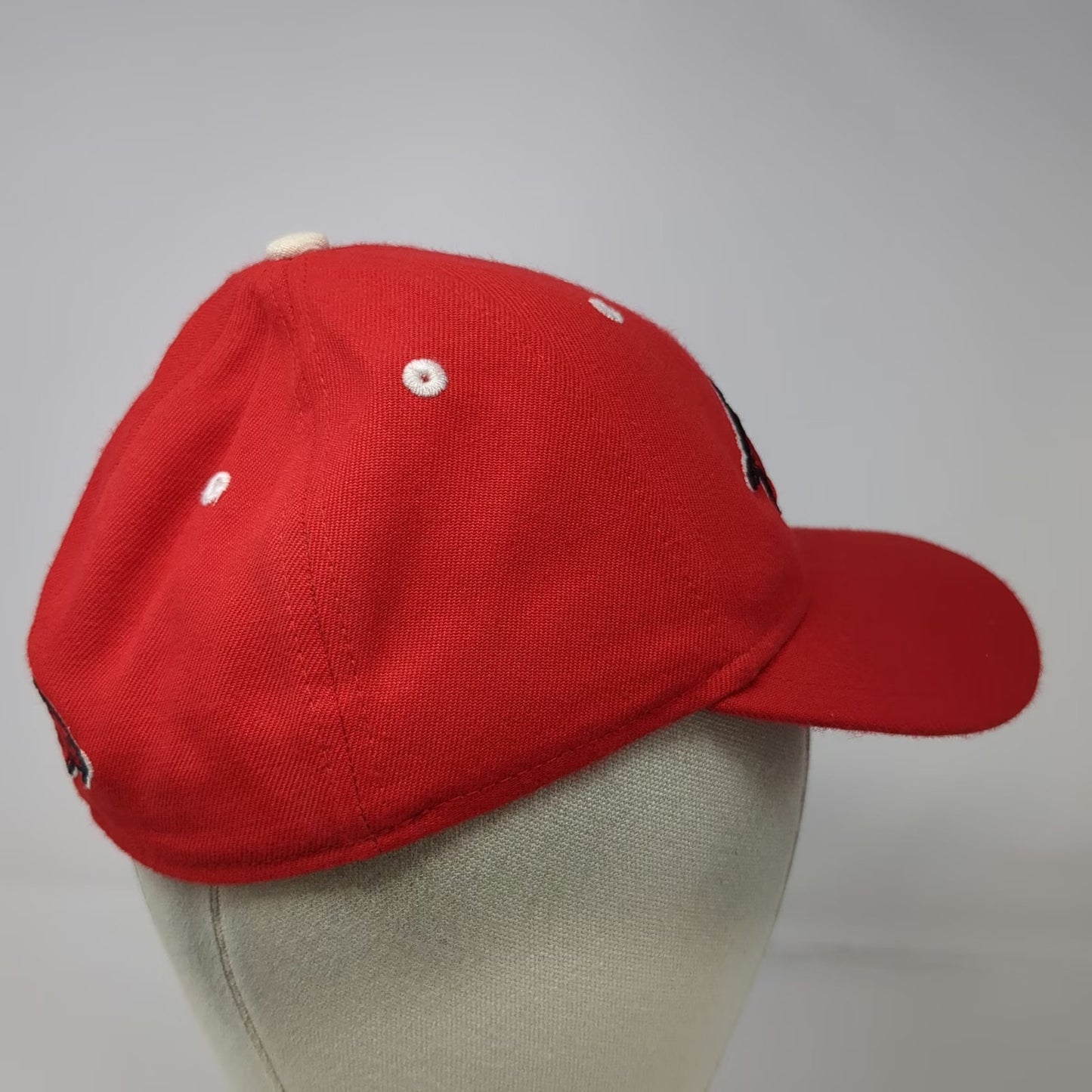 Arkansas Razorbacks NCAA New Era Red Hat 6 3/4 Wool Blend Running Hog Logo Fit