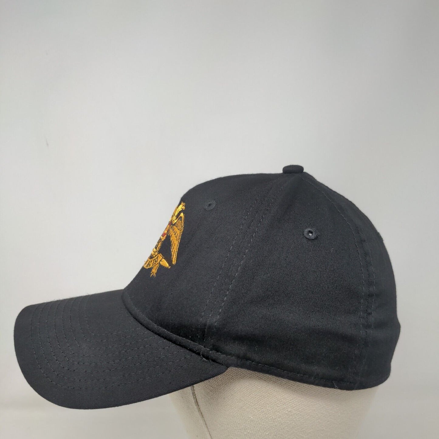 Scottish Rite Fitted Hat Black M/L Embroidered 6 Panel New Era 39Thirty