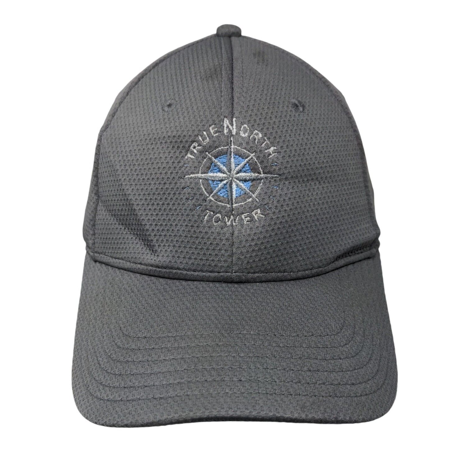 True North Tower Fitted Hat Gray M/L Embroidered Holes Breathable Under Armour