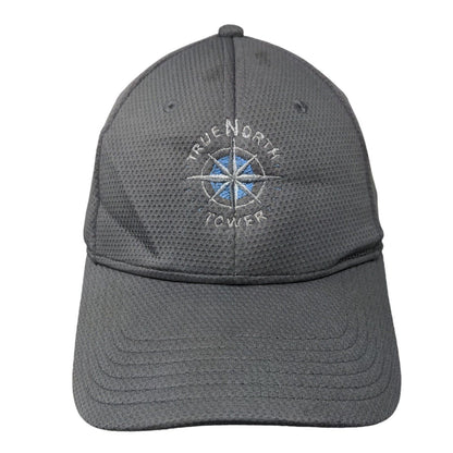 True North Tower Fitted Hat Gray M/L Embroidered Holes Breathable Under Armour
