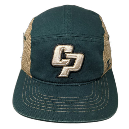 Cal Poly Mustangs NCAA Zephyr 5 Panel Green Beige One Size Mesh Snapback Hat