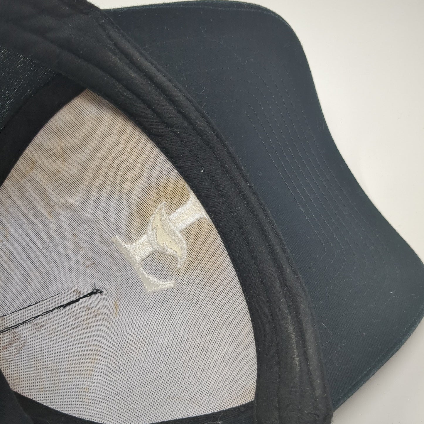 UltraClub Strapback Hat Black One Size Adjustable Embroidered Logo