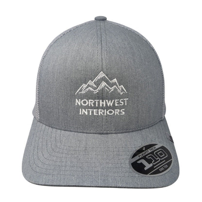 Northwest Interiors Snapback Cruz Trucker Hat Gray One Size Mesh Back