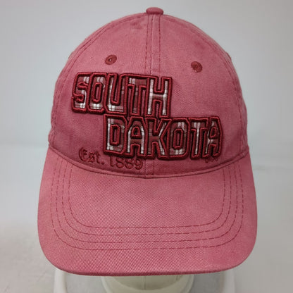RPG South Dakota Red Baseball Cap One Size Embroidered Strapback Souvenir Hat