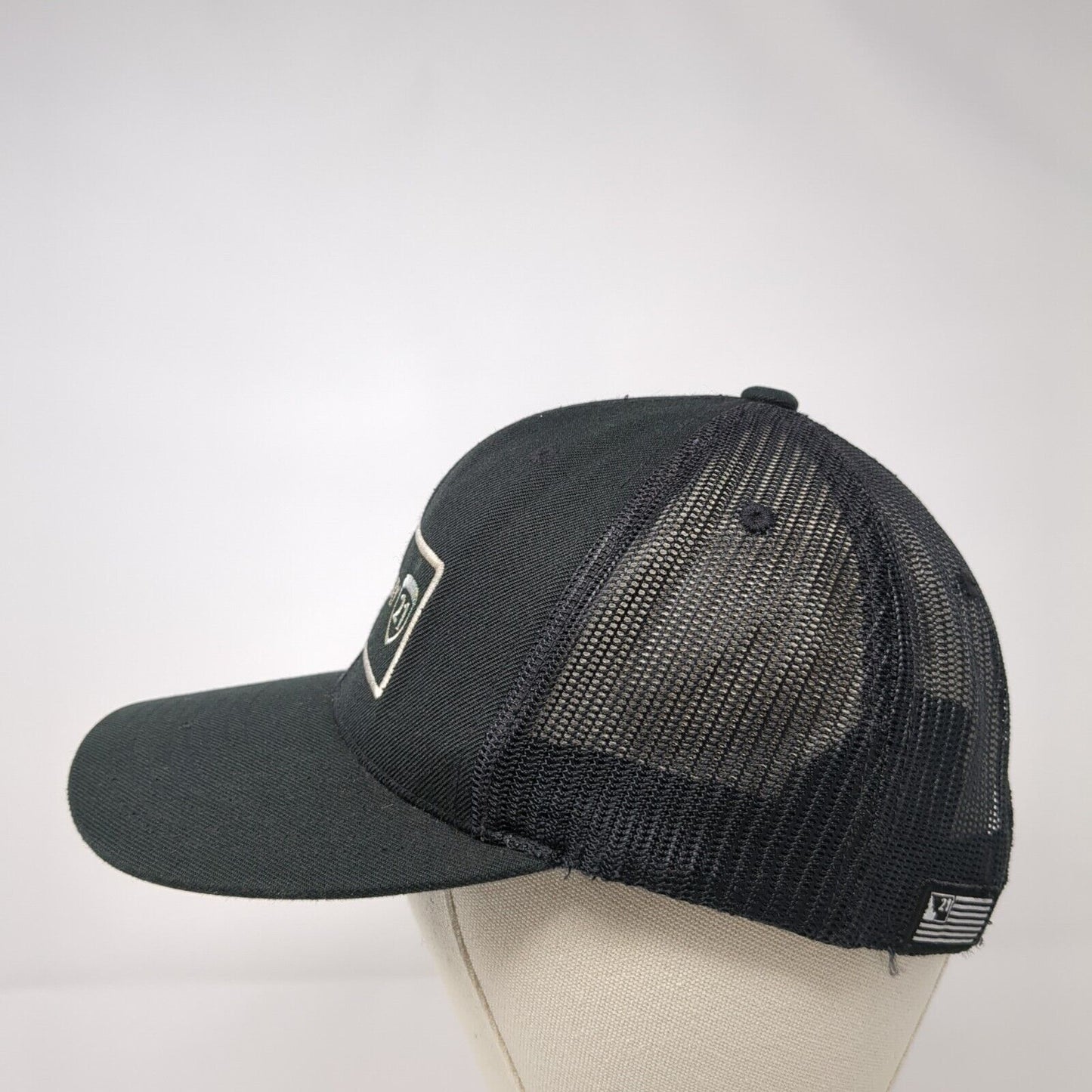 Highway 21 Snapback Trucker Hat Black One Size Mesh Back Adjustable
