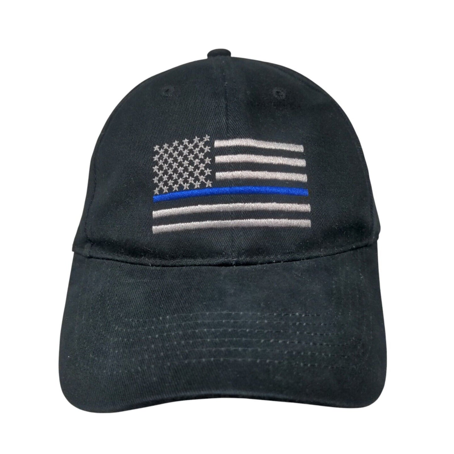 American Flag Strapback Hat Black OSFA Adjustable Embroidered Patriotic Rothco
