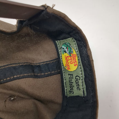 Bass Pro Shops Snapback Brown One Size Embroidered American Flag Logo Hat