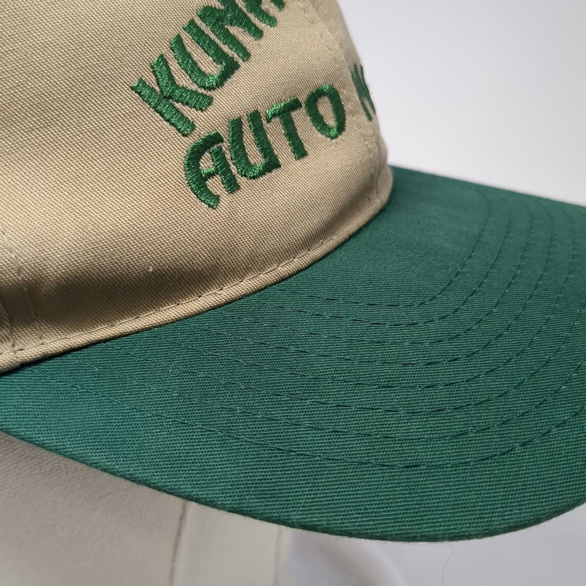 Nissun Cap Snapback Hat Beige Green One Size Embroidered Kuna Auto Mart
