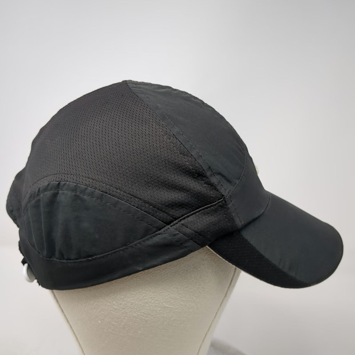 Nike Baseball Cap Black One Size Dri-FIT Mesh Strapback Reflective Running Hat