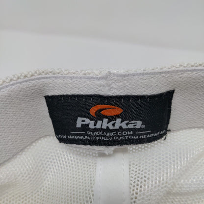 Jug Mountain Ranch Fitted Mesh Back Trucker Hat White S/M Pukka