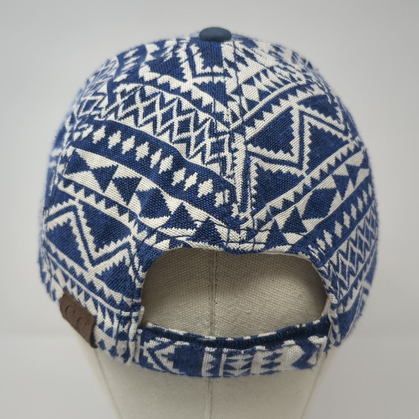 C.C Exclusives Strapback Hat Blue One Size Adjustable Tribal Aztec