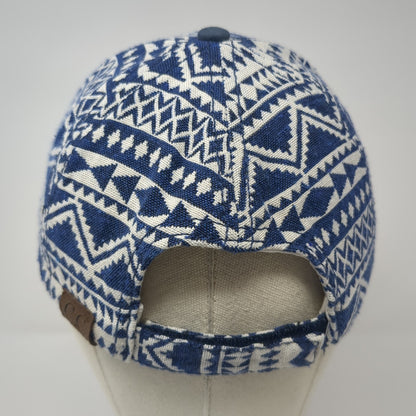C.C Exclusives Strapback Hat Blue One Size Adjustable Tribal Aztec