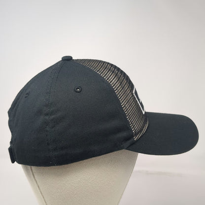 Snap-on Baseball Cap Black One Size Mesh Back Hat Logo Patch Official Licensed