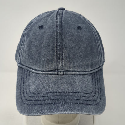 Zylioo Slideback Hat Blue One Size Adjustable Solid 6 Panel Blank