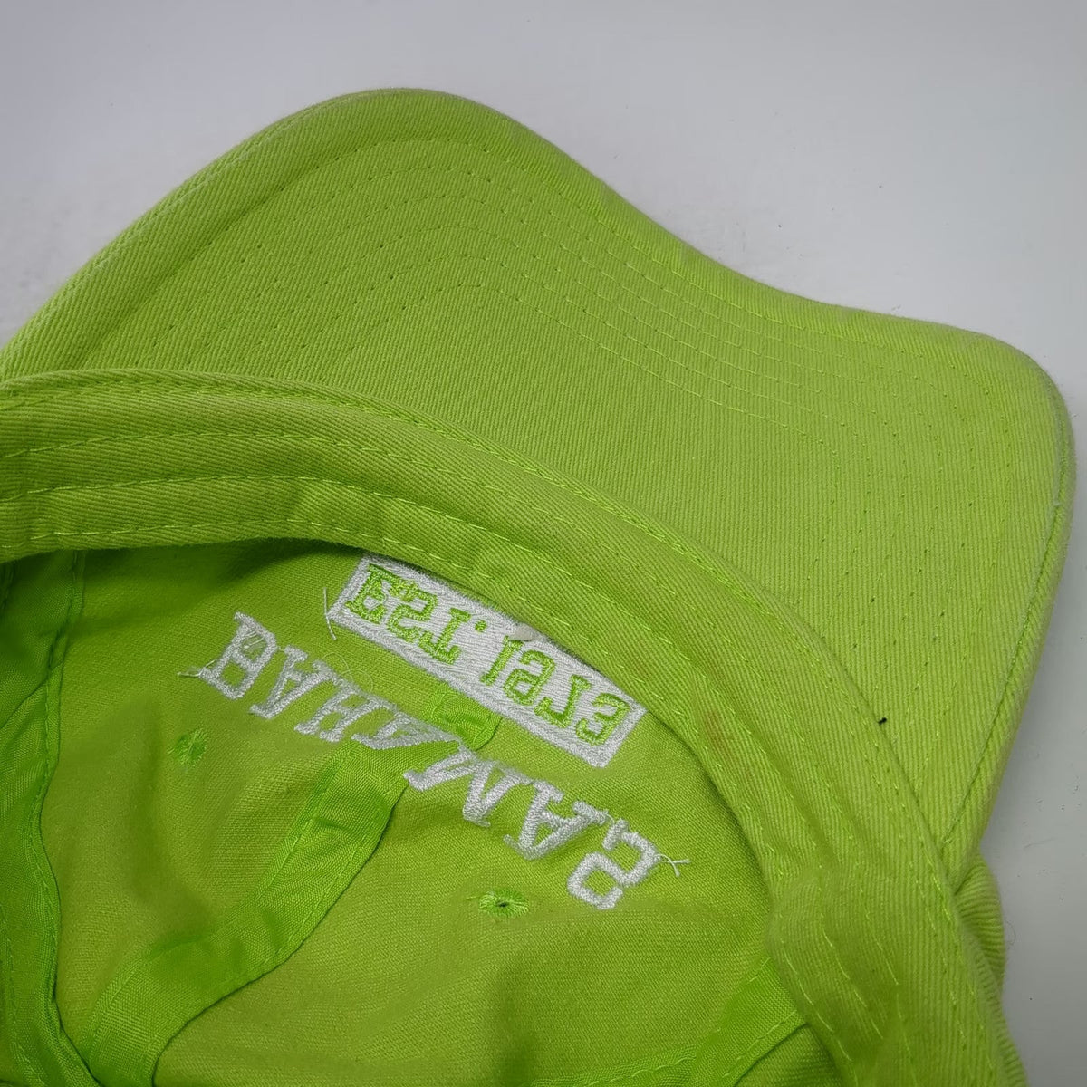 Luxe Baseball Cap Green One Size Bahamas Nassau Est 1973 Hat Slideback Cotton