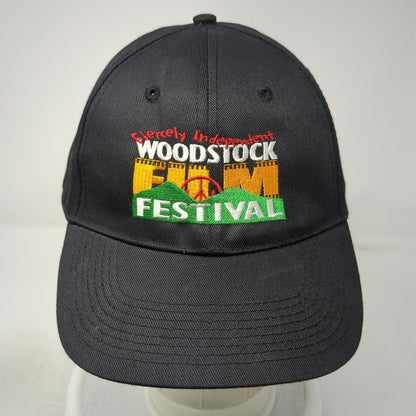 Heat Baseball Cap Black One Size Woodstock Film Festival Peace Strapback Hat