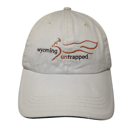 Wyoming Untrapped Strapback Hat Tan One Size Adjustable Port Authority