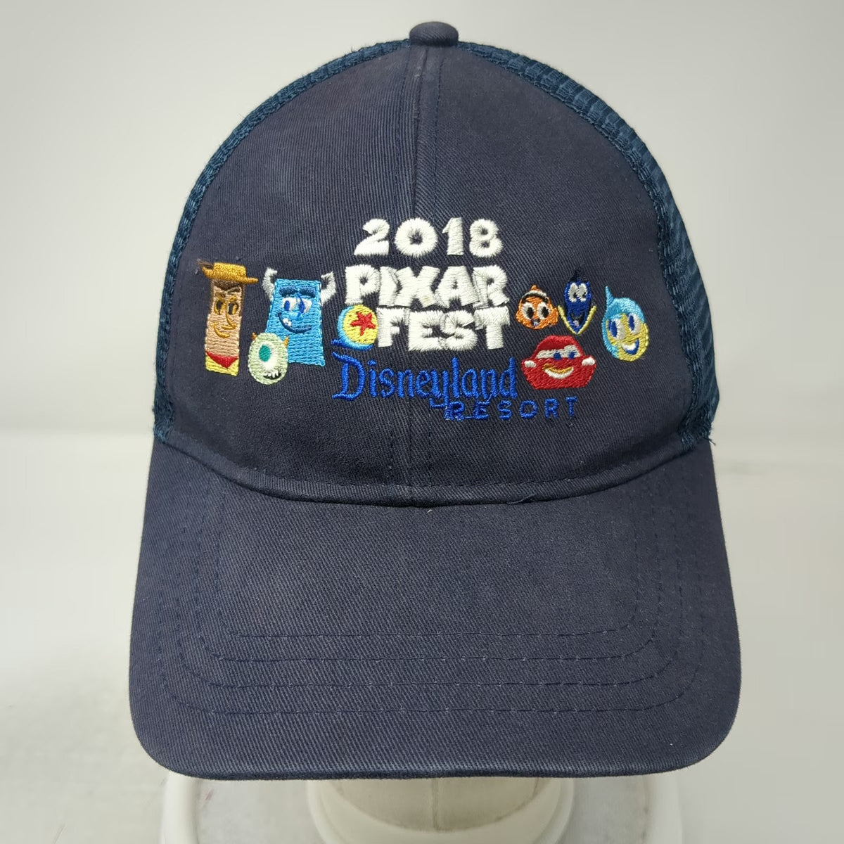 Disney Parks Baseball Cap Blue One Size Pixar Fest 2018 Resort Hat Woody Nemo
