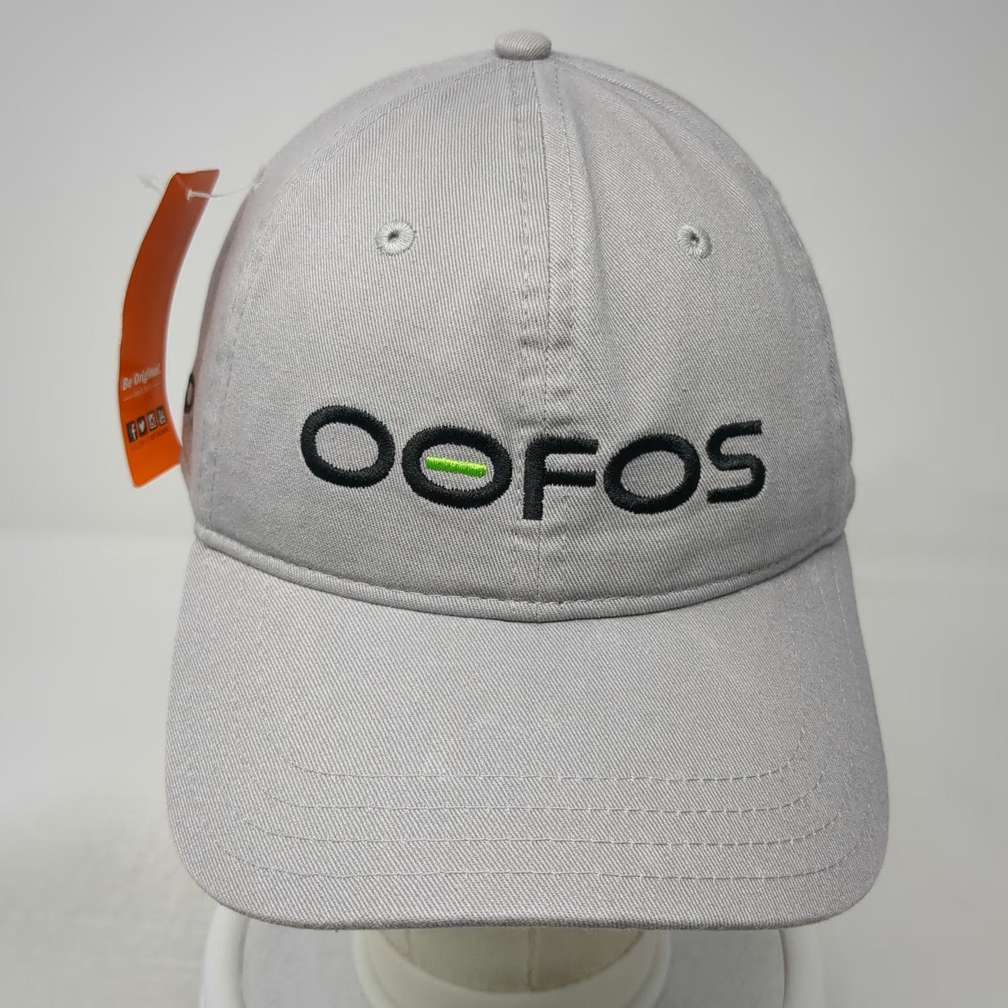Pukka OOFOS Baseball Cap Gray One Size Adjustable Embroidered Logo Cotton Hat