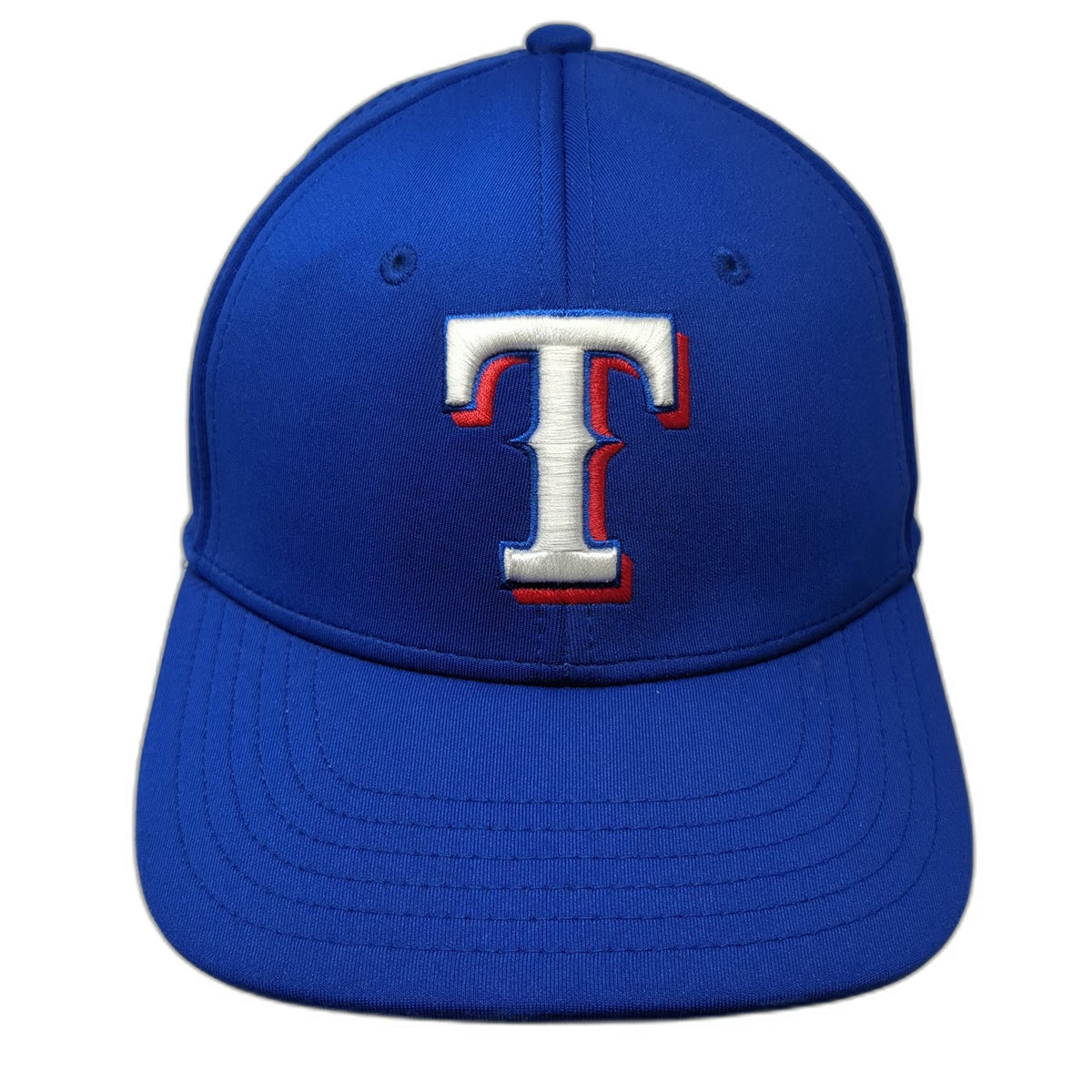 Texas Rangers MLB OC Sports Snapback Hat Blue One Size Laser Cut Vents Logo