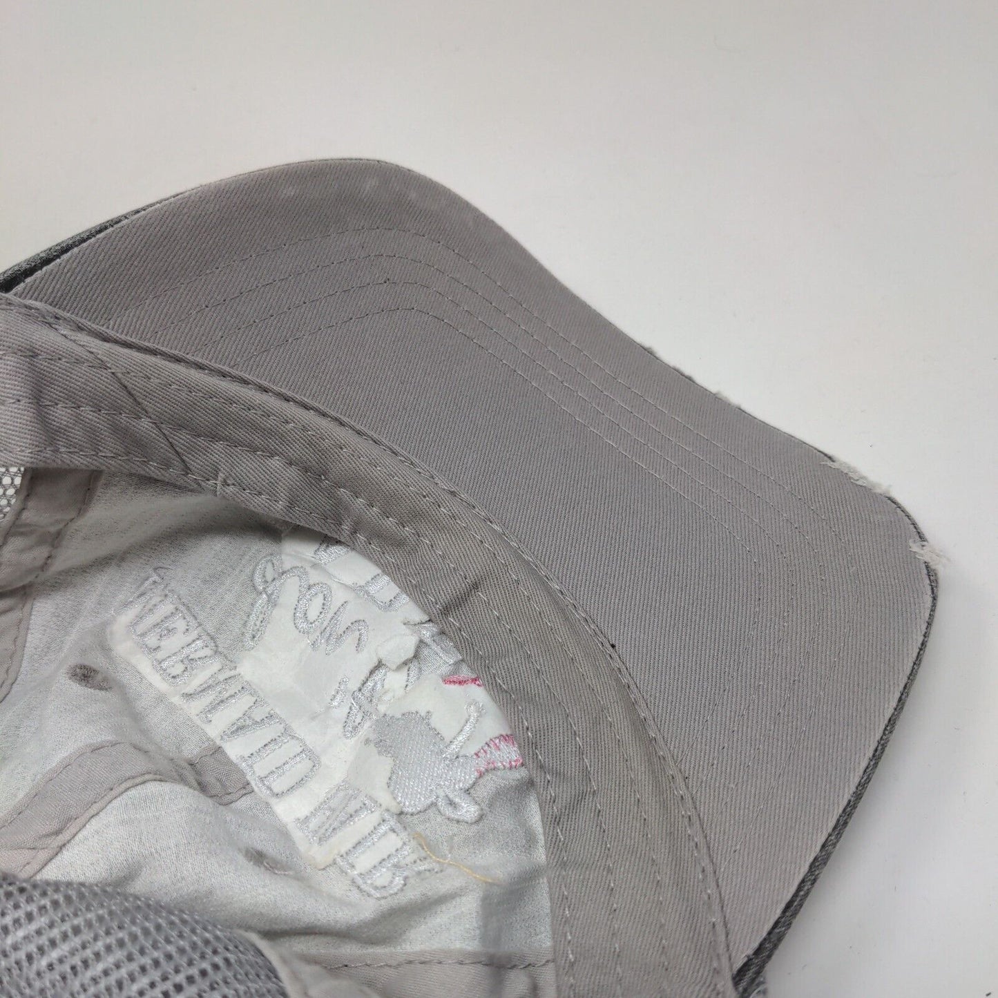 Mermaid Hair Don't Care Strapback Mesh Back Trucker Hat Gray OSFA