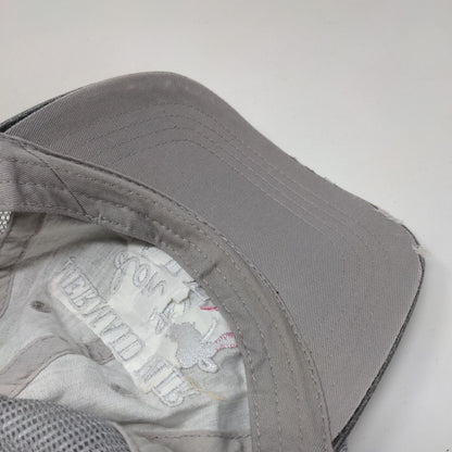 Mermaid Hair Don't Care Strapback Mesh Back Trucker Hat Gray OSFA