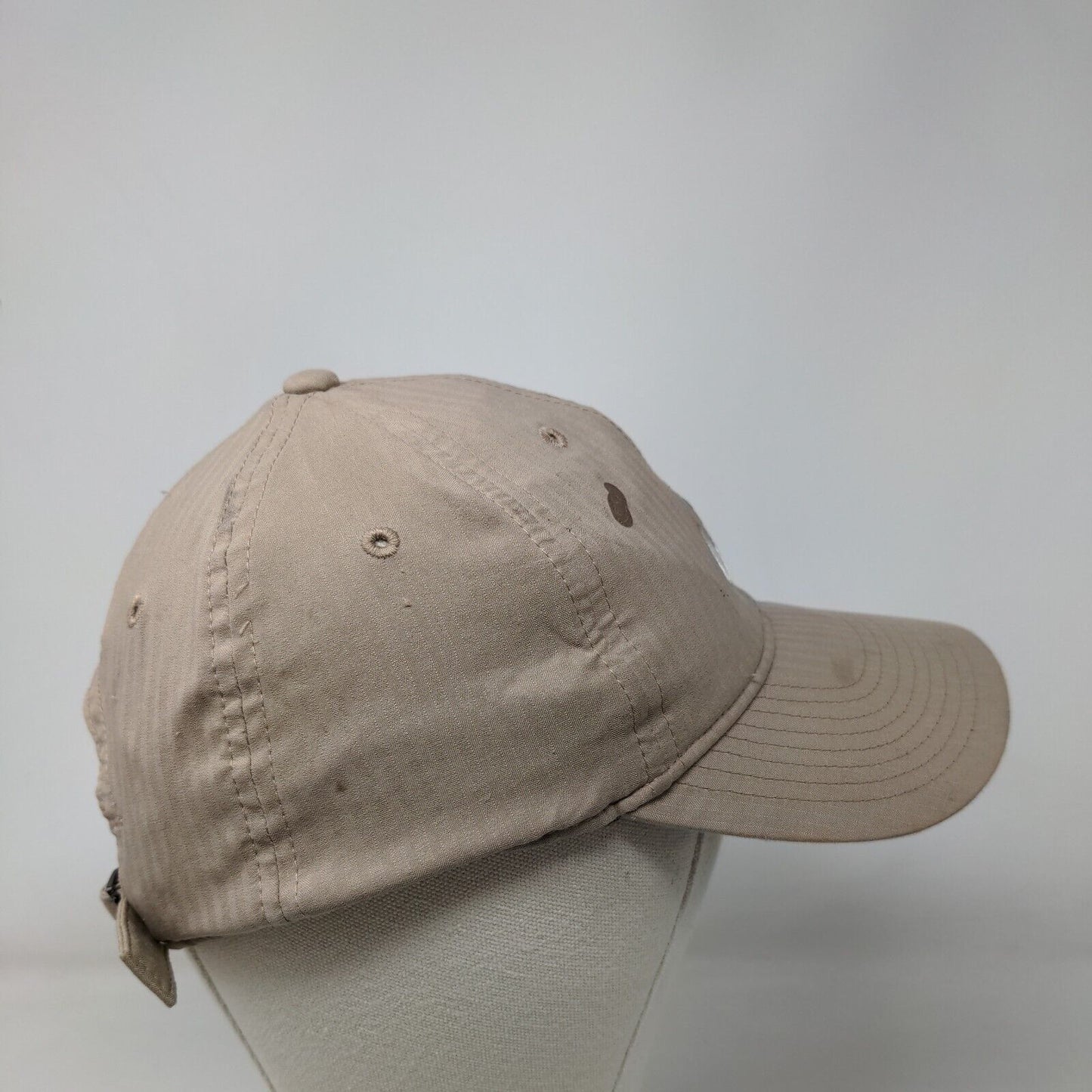 Nike Swoosh Slideback Hat Tan OSFM Embroidered Adjustable 6 Panel