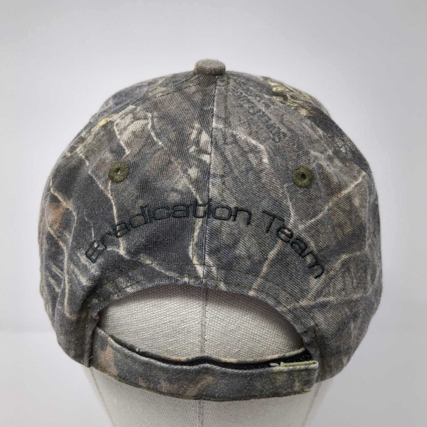 Eradication Team Strapback Hat Camouflage OS Adjustable Embroidered Daystone