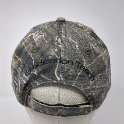 Eradication Team Strapback Hat Camouflage OS Adjustable Embroidered Daystone