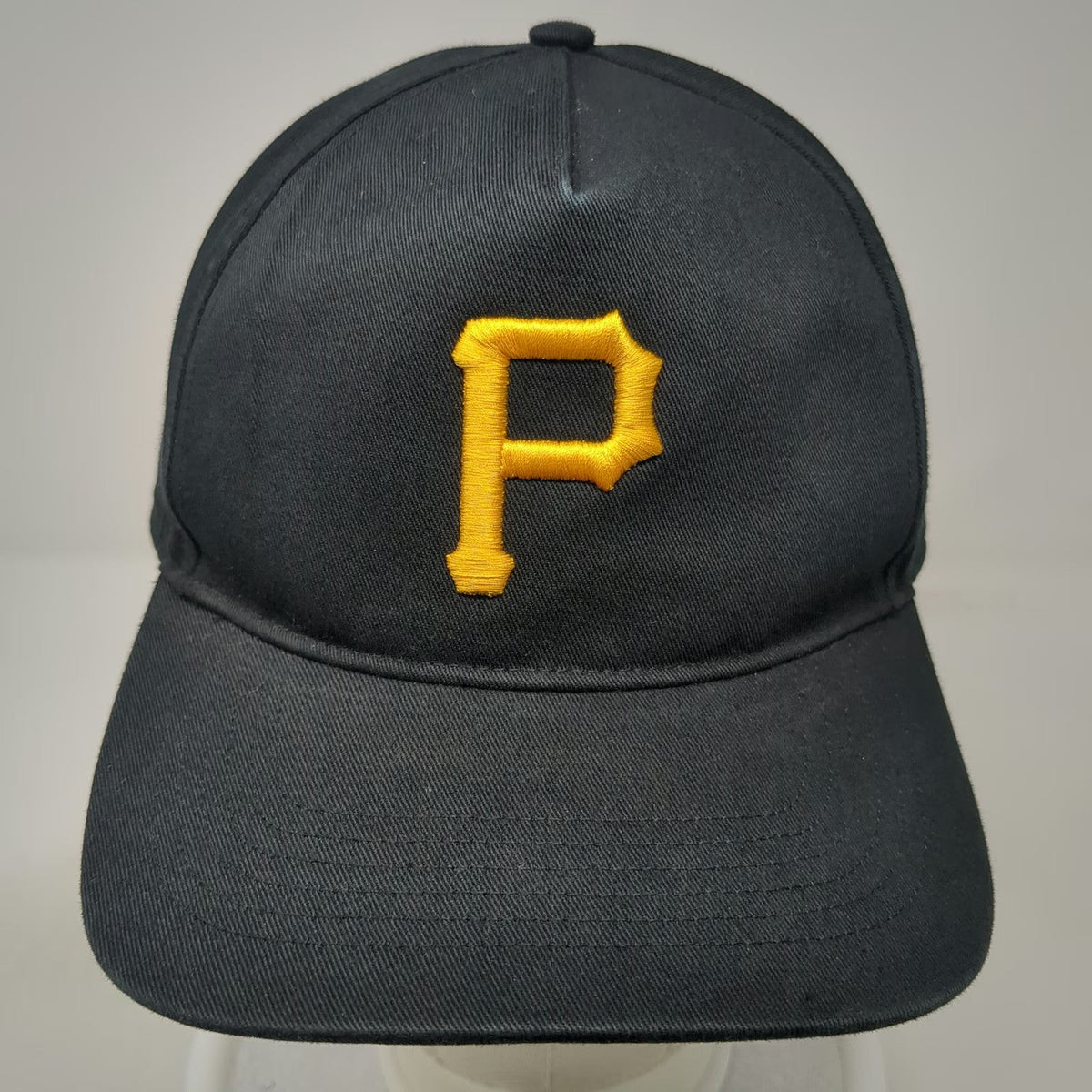 '47 Pittsburgh Pirates MLB Black OSFM 5 Panel Snapback Hat Cotton Gray Underbrim