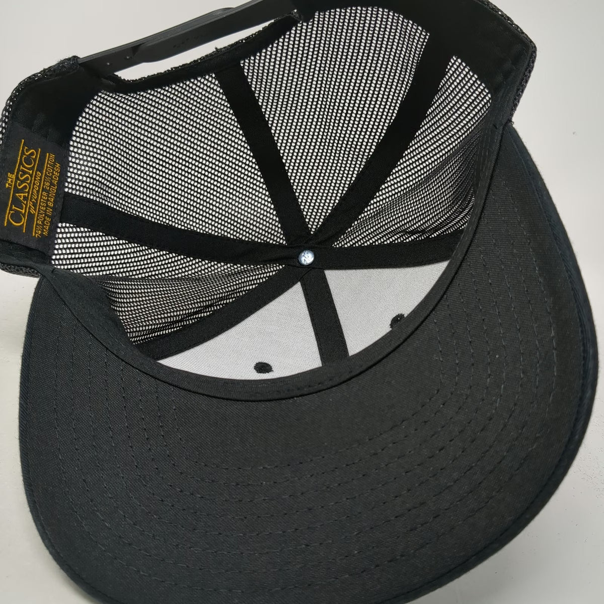 Yupoong Trucker Hat Black One Size Titan Frozen Fruit Mesh Back Snapback Logo