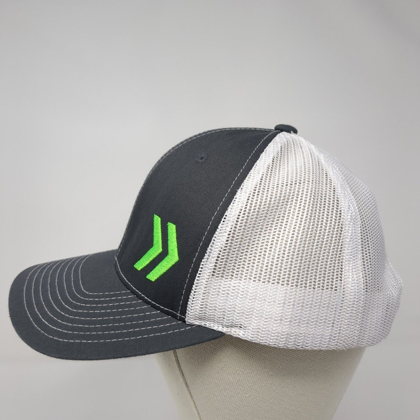 Richardson Snapback 112 Trucker Hat Gray One Size Adjustable Mesh Back 6 Panel