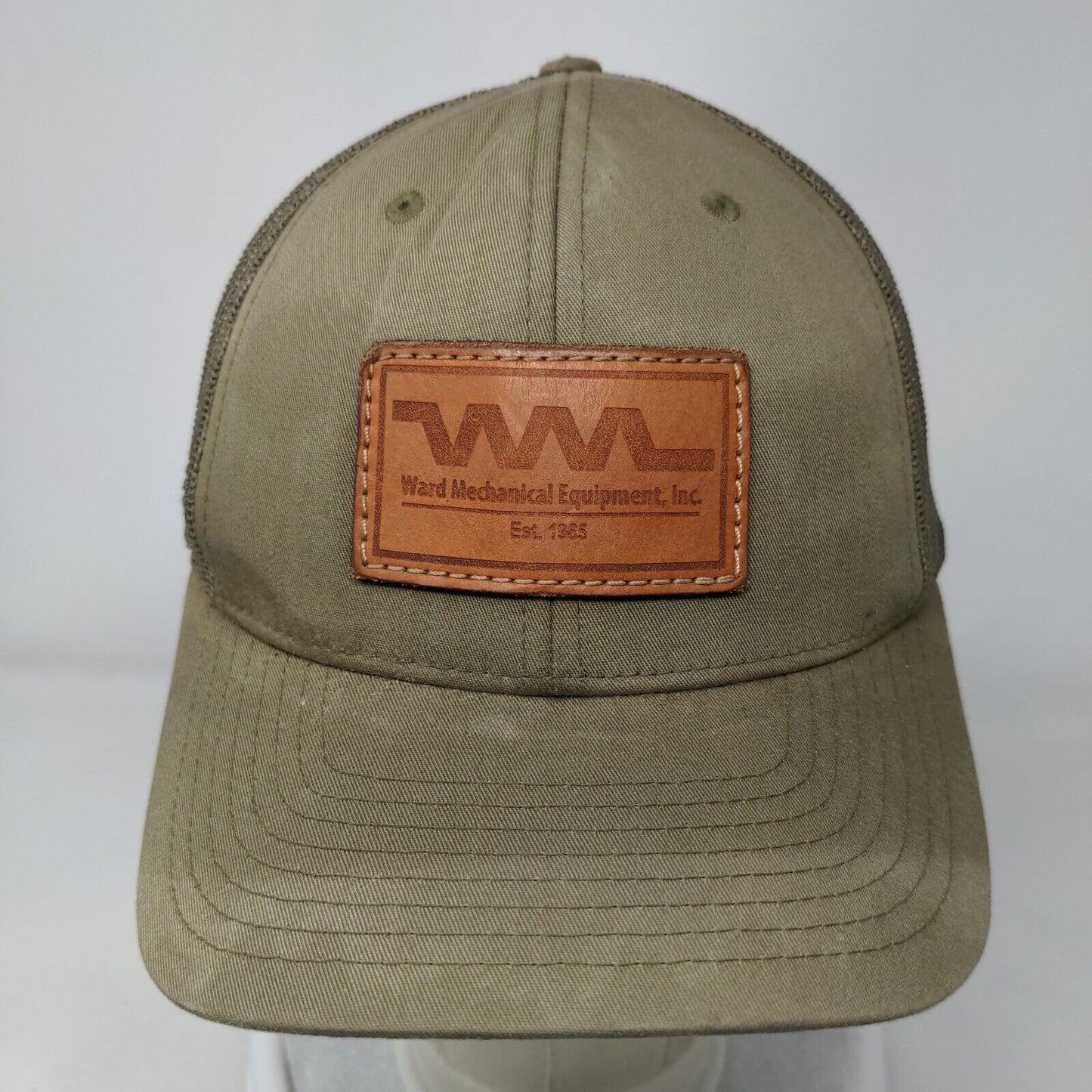 Ward Mechanical Equipment Snapback Mesh Back Trucker Hat Green One Size