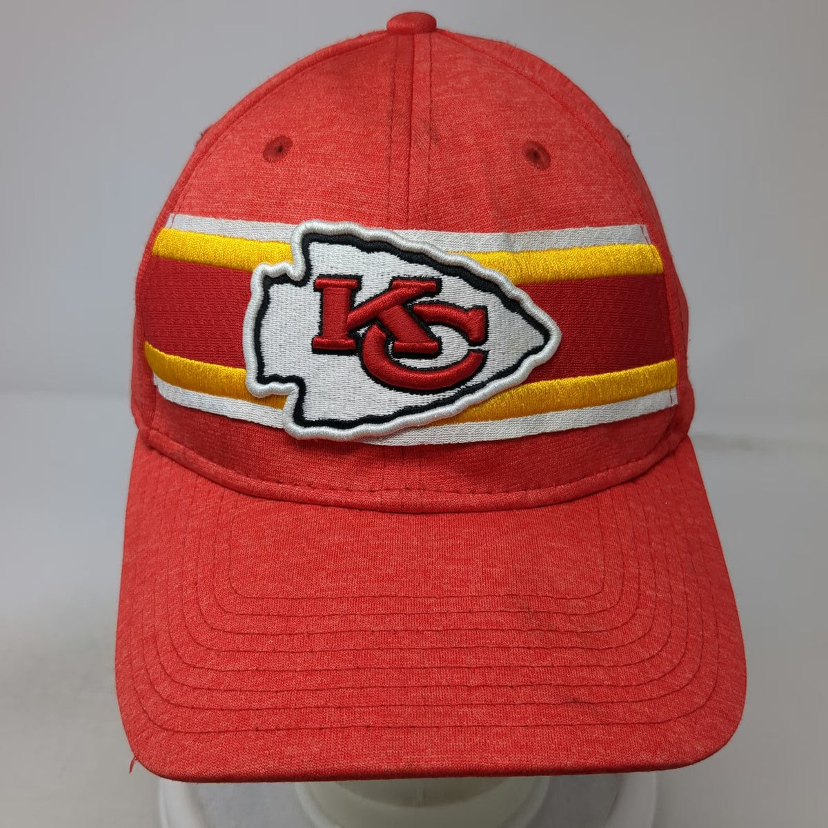 New Era Kansas City Chiefs NFL Red Baseball Cap L Stretch Fit 39THIRTY Logo Hat