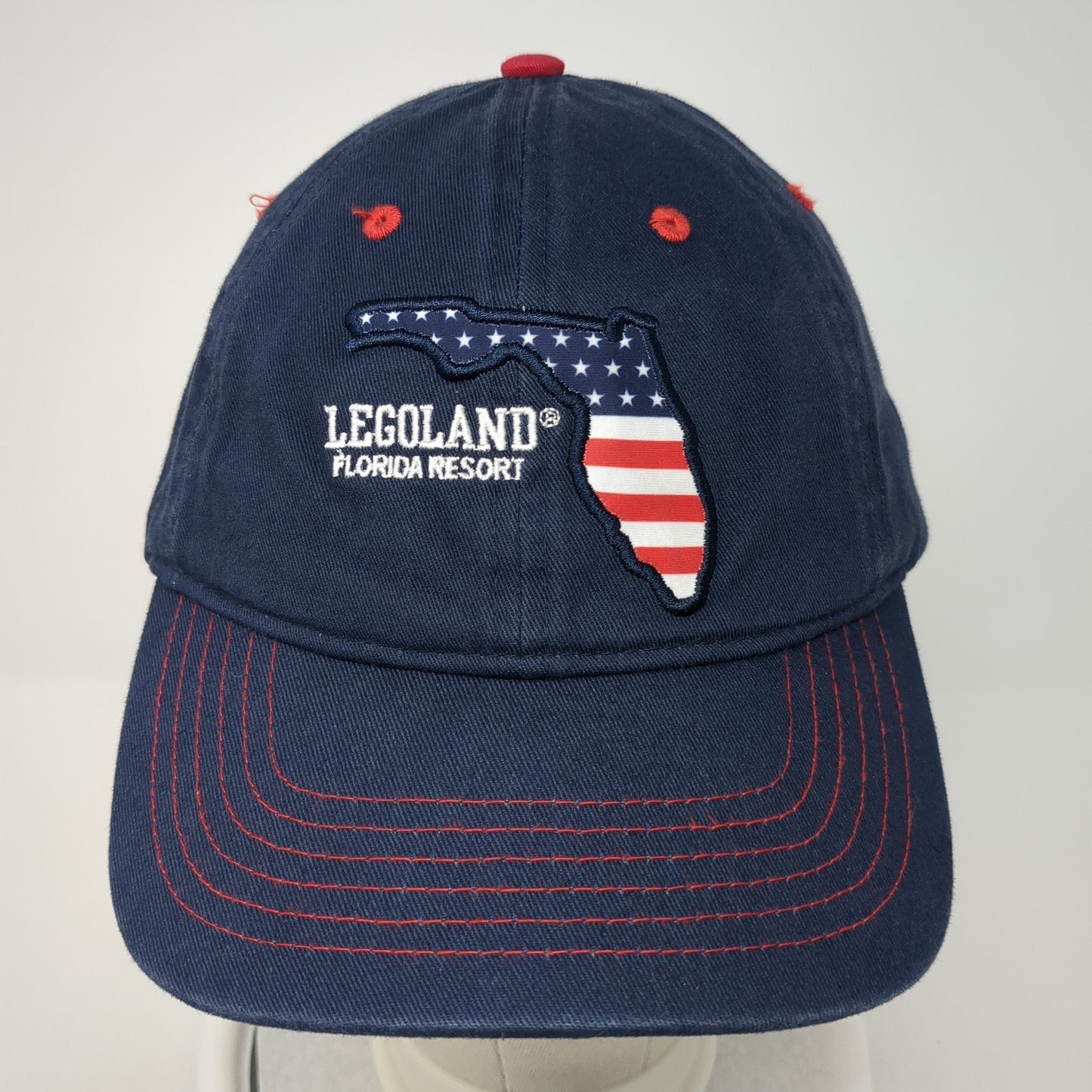 Legoland Florida Resort Baseball Cap Blue OS Adjustable Embroidered Patriotic