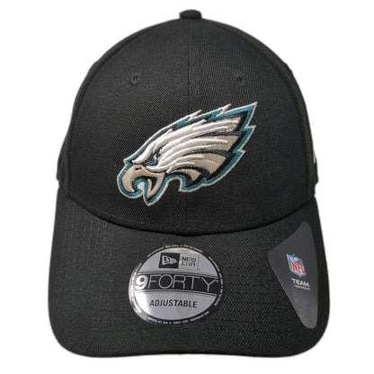 New Era Philadelphia Eagles NFL Snapback Black One Size 9FORTY Hat Curved Brim