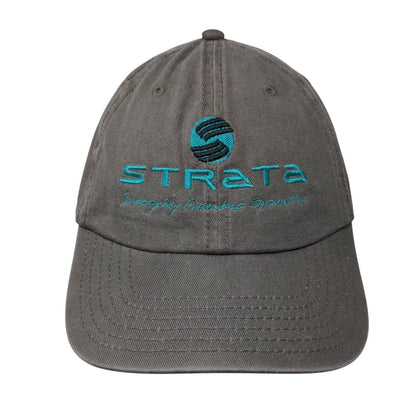 Strata Integrity From The Ground Up Strapback Hat Brown OSFM Adjustable Otto
