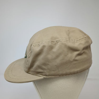 Stormy Kromer Baseball Cap Beige M Made in USA 5 Panel Embroidered Cotton Hat