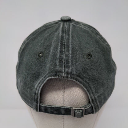 Unbranded Slideback Hat Green OSFA Adjustable Blank Solid 6 Panel