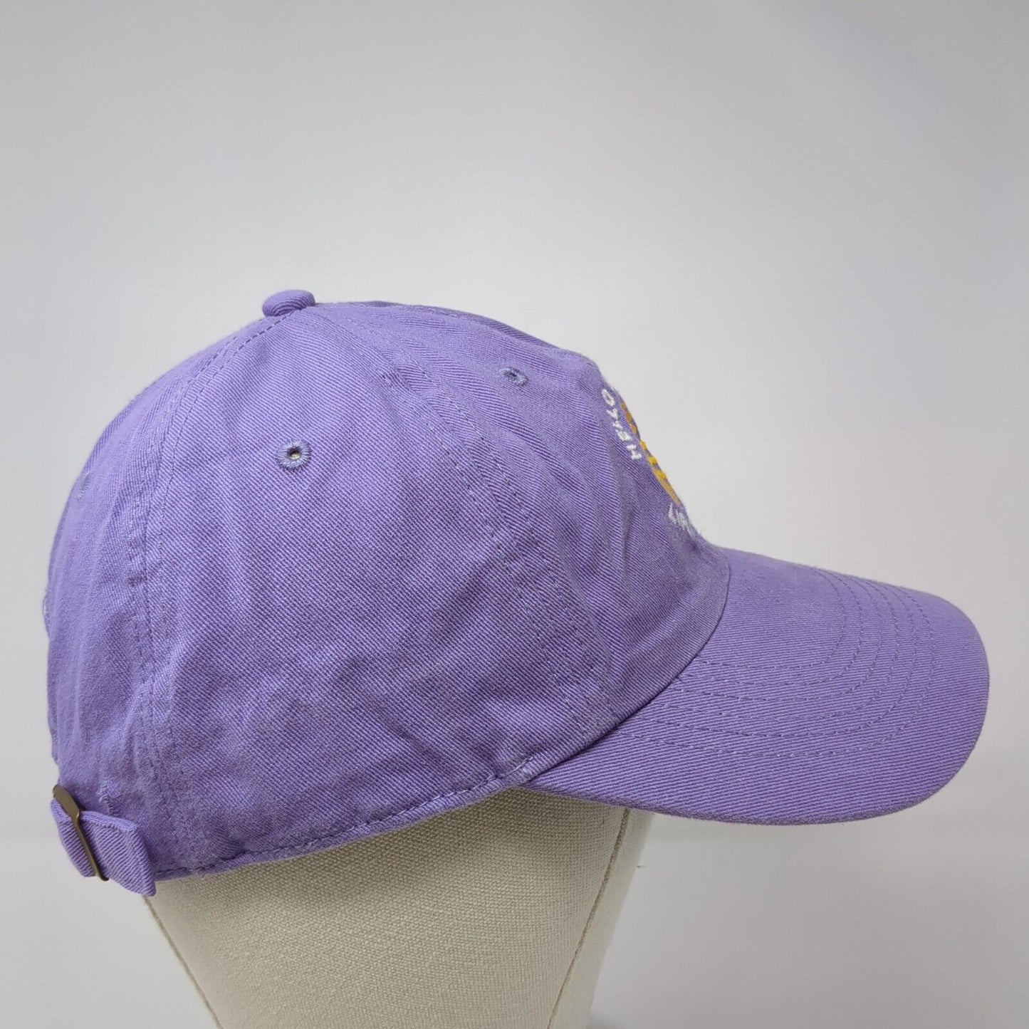 Hello Sunshine Life Is Good Slideback Hat Purple One Size Adjustable