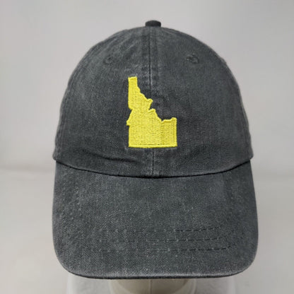 Yellow Pine Idaho Slideback Hat Gray One Size Embroidered 6 Panel Adams