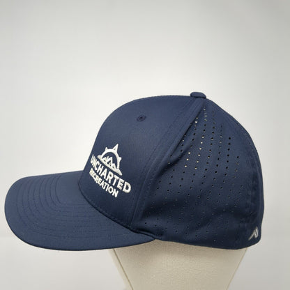 Uncharted Recreation Fitted Hat Blue S/M Embroidered 474F Pacific Headwear
