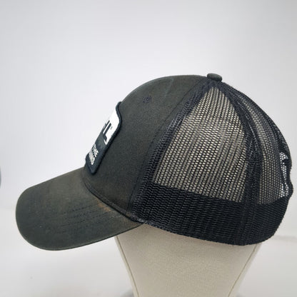 KÜHL Trucker Hat Black One Size Mountain Patch Mesh Back Snapback Outdoor Cap